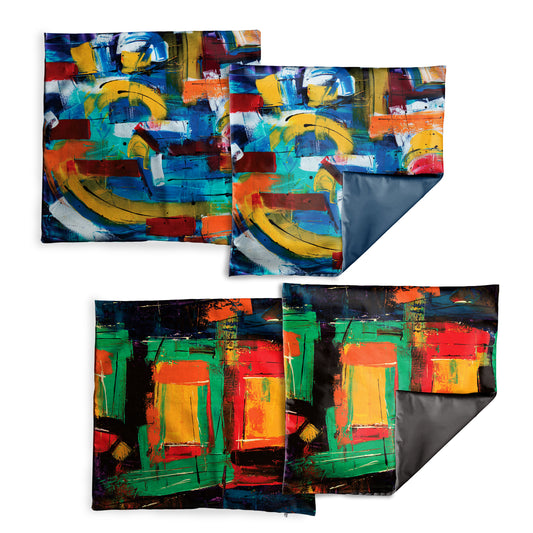 Abstract Paintings Luxury Scatter Covers  (Set of 4)
