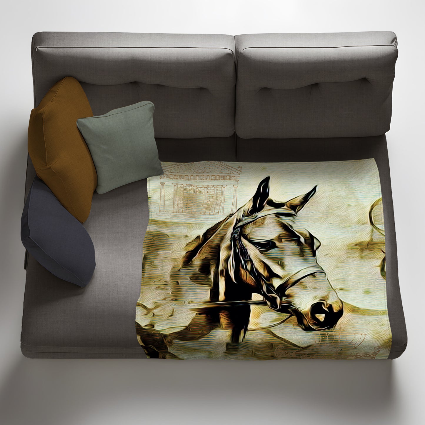 Abstract Painted Horse Fleece