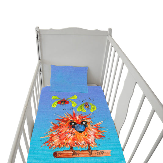 Figmentica on Shaded Blue Cot Duvet Set By Fifo
