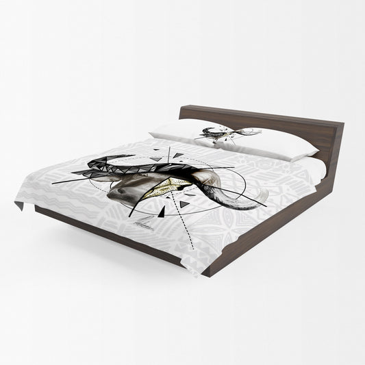 Shattered African Buffelo Duvet Cover Set By Nathan Pieterse