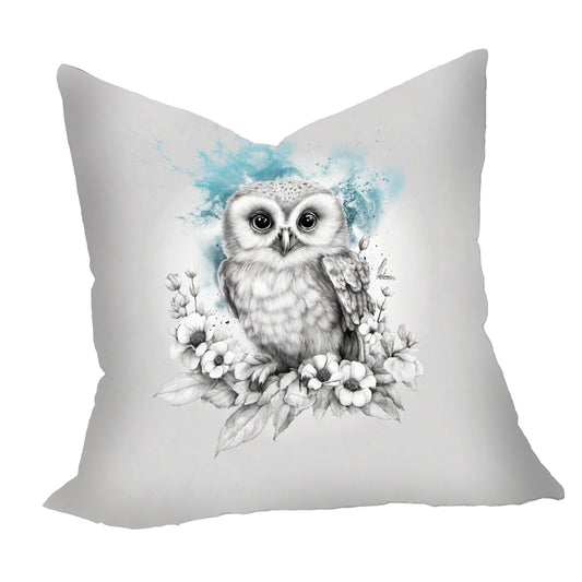 Blue Baby Owl Luxury Scatter By Nathan Pieterse