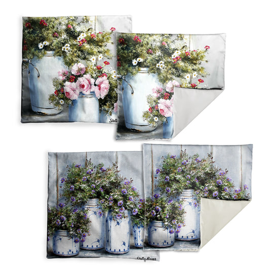 Collection of Flowers Luxury Scatter Covers By Stella Bruwer (Set of 4)