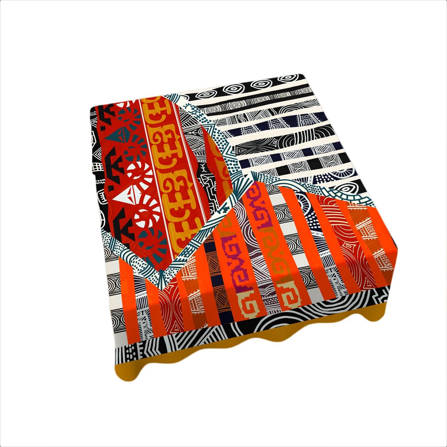 African Theme Square Tablecloth