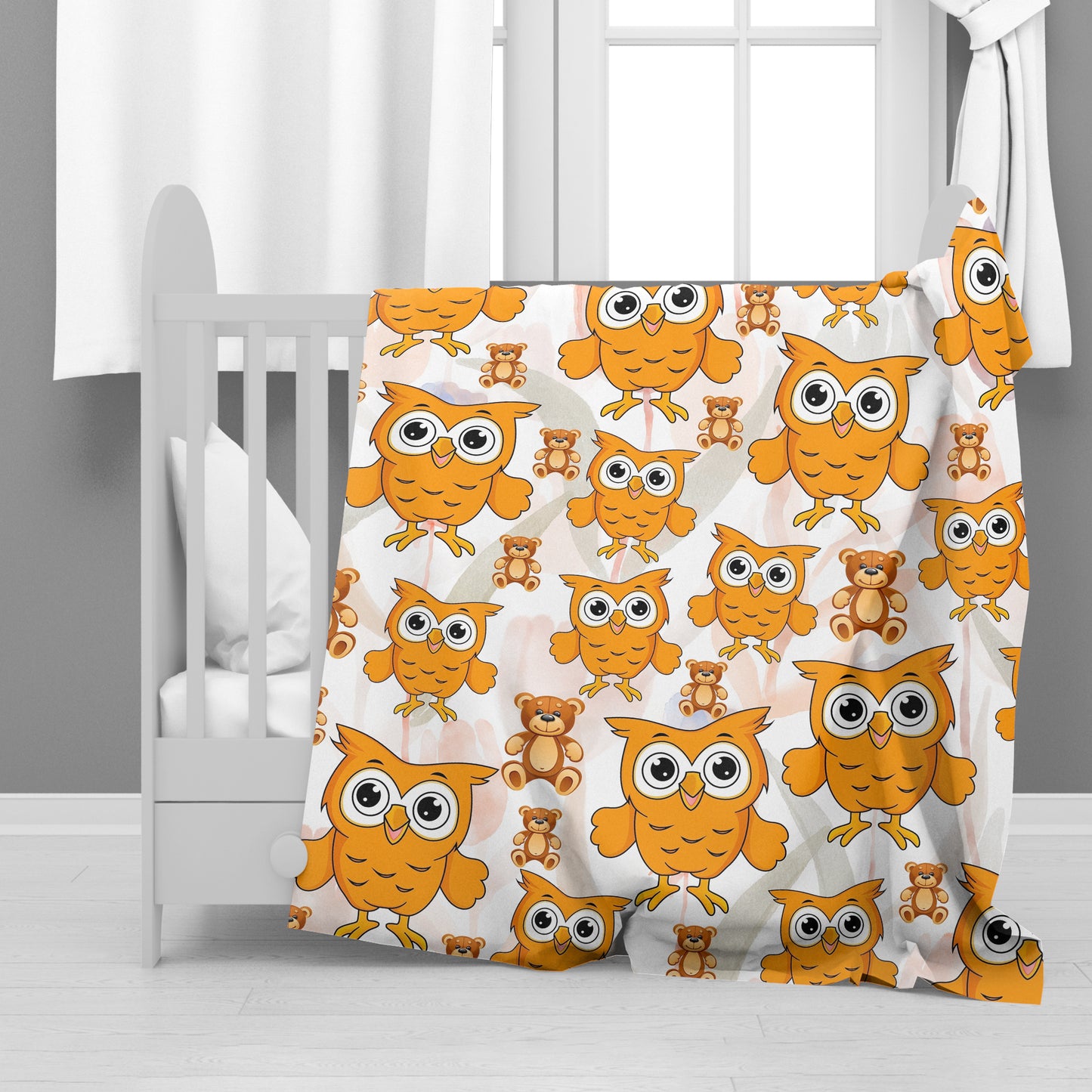Owl Teddy Minky Blanket By Mark van Vuuuren