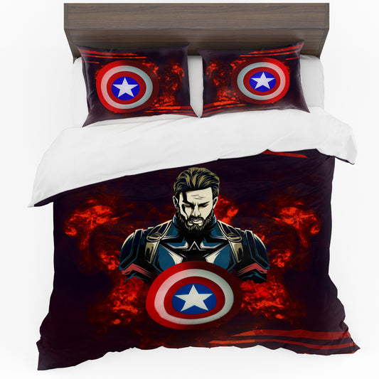 Captain America Duvet Cover Set