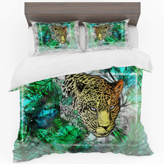 Jungle Jaguar Duvet Cover Set