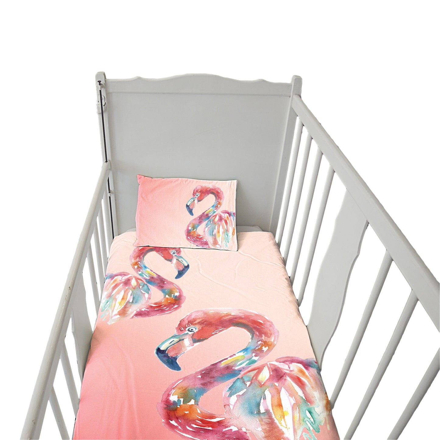 Flamingo Cot Duvet Set By Kristin Van Lieshout