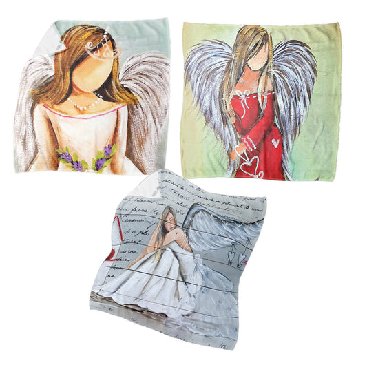 Angels Dish Towels by Lanie's Art