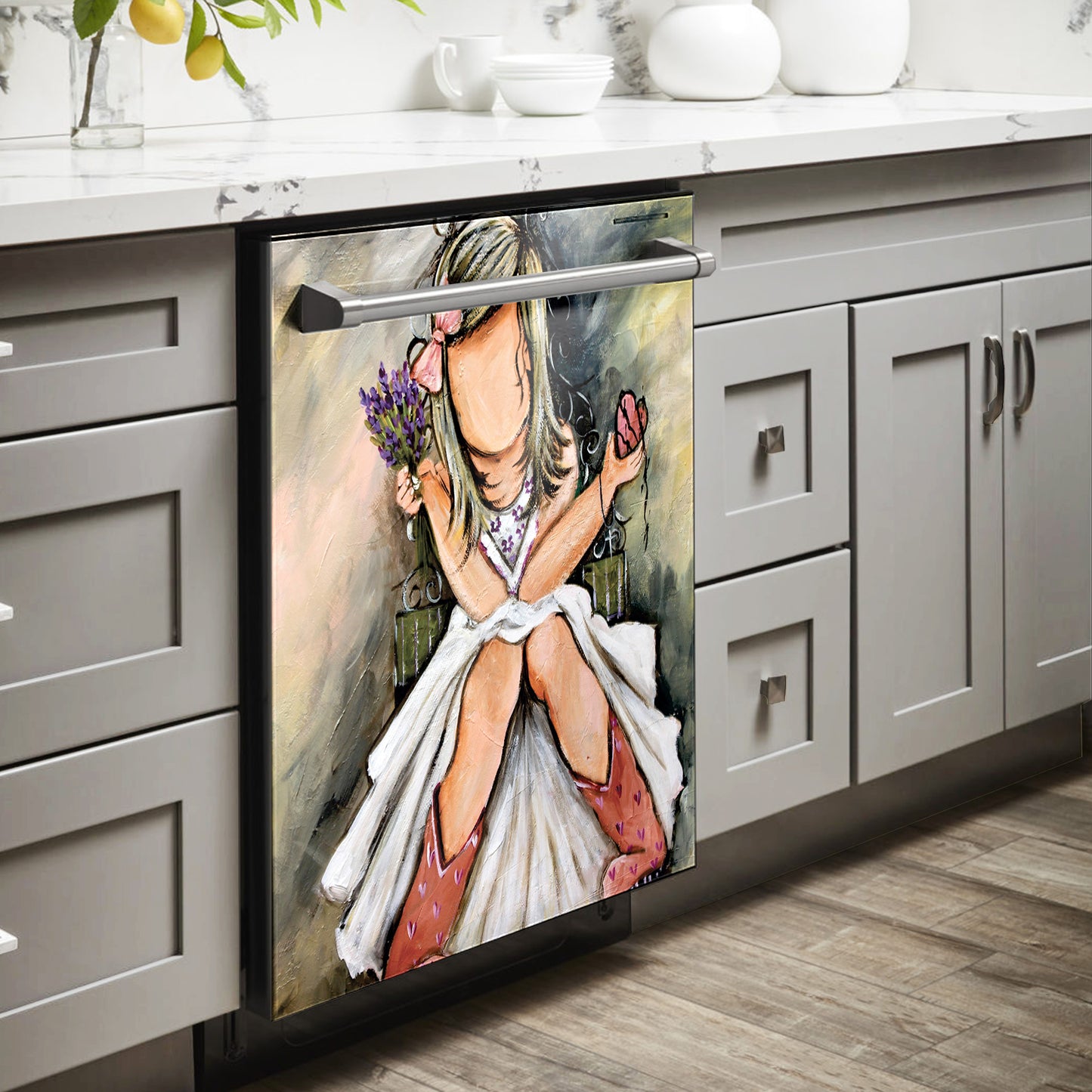 Decoupage -Wonder and Fascination 1m x 1m By Lanies Art