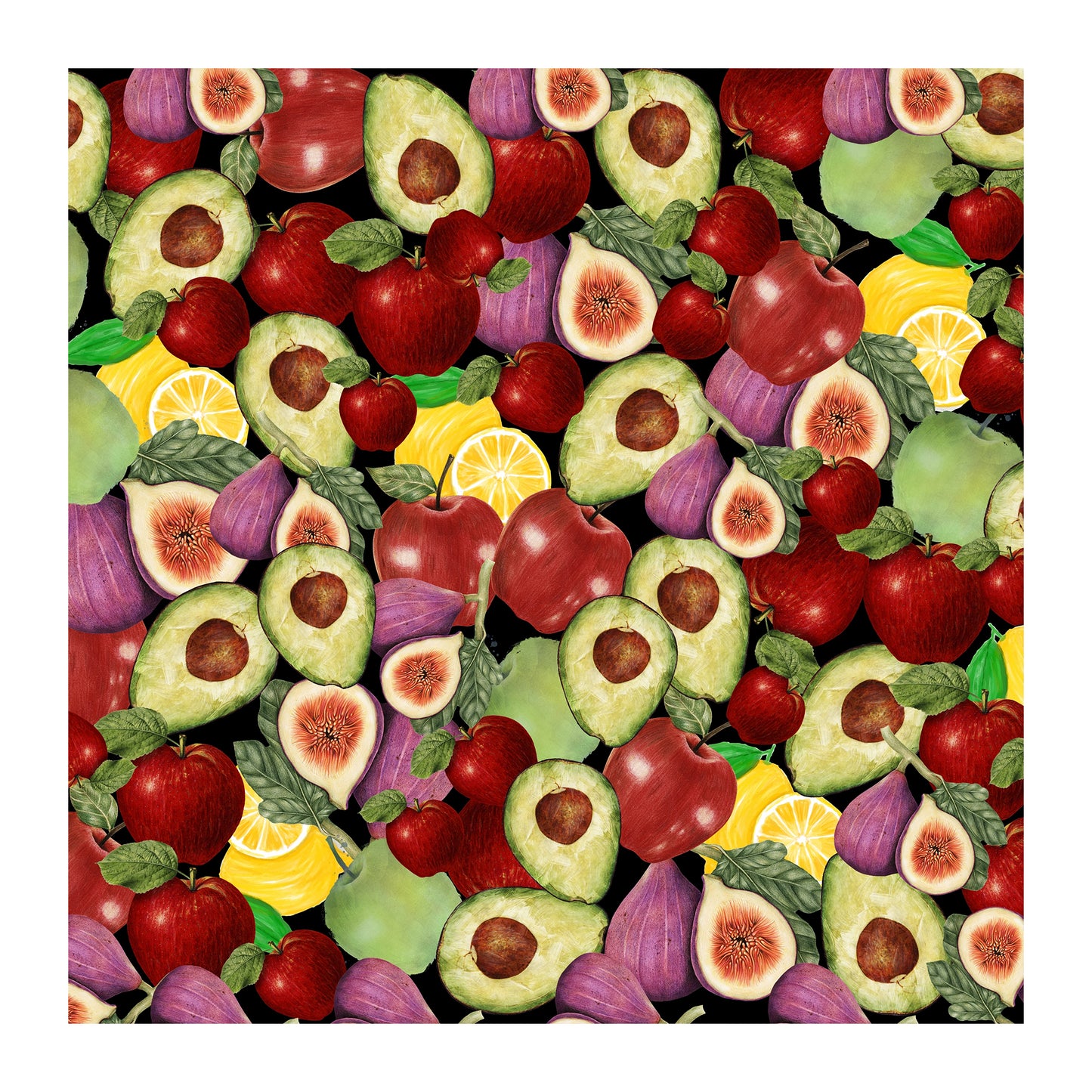 Mix Of Fruites Square Tablecloth By Mark Van Vuuren