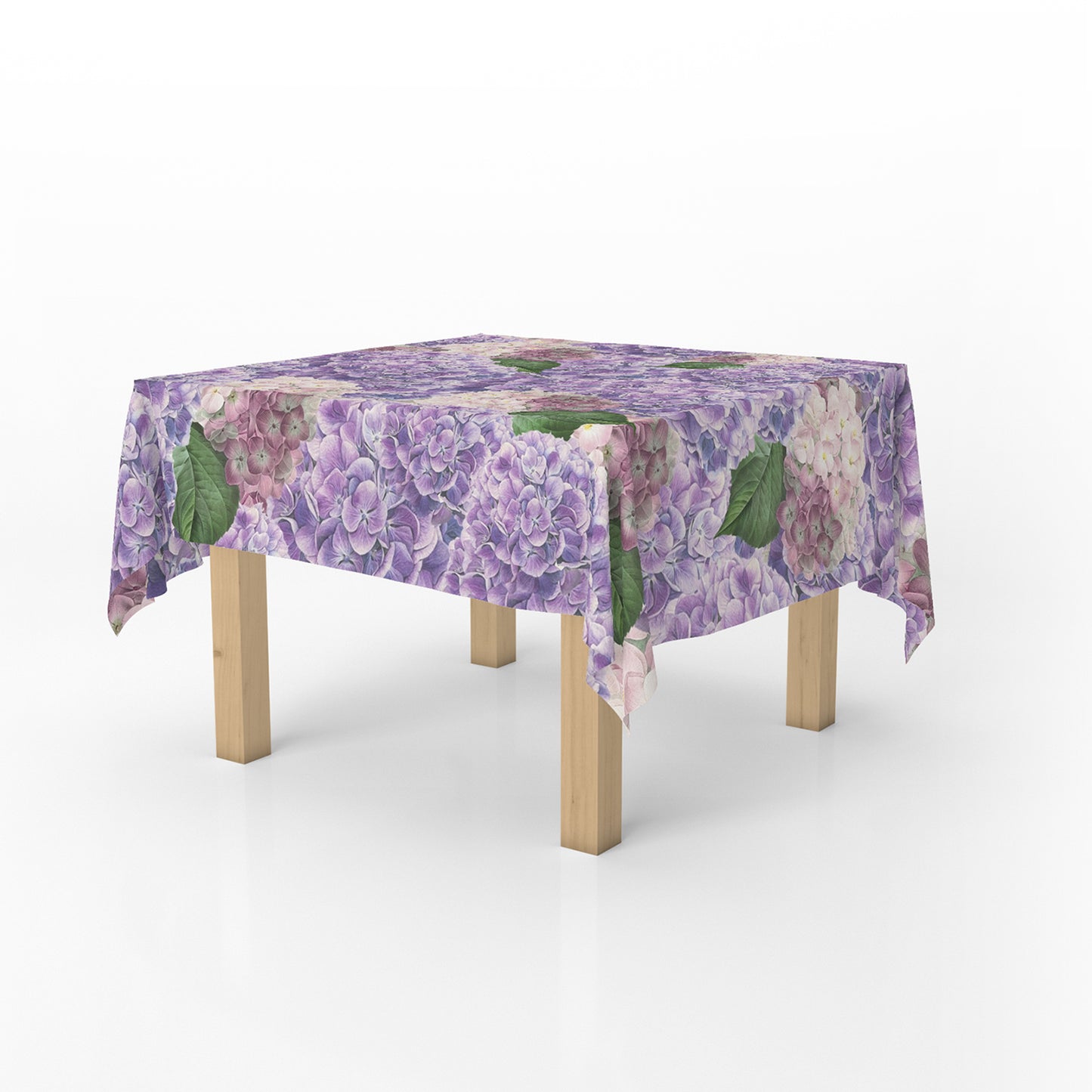 Mix of Purple and White Floral Square Tablecloth By Mark Van Vuuren