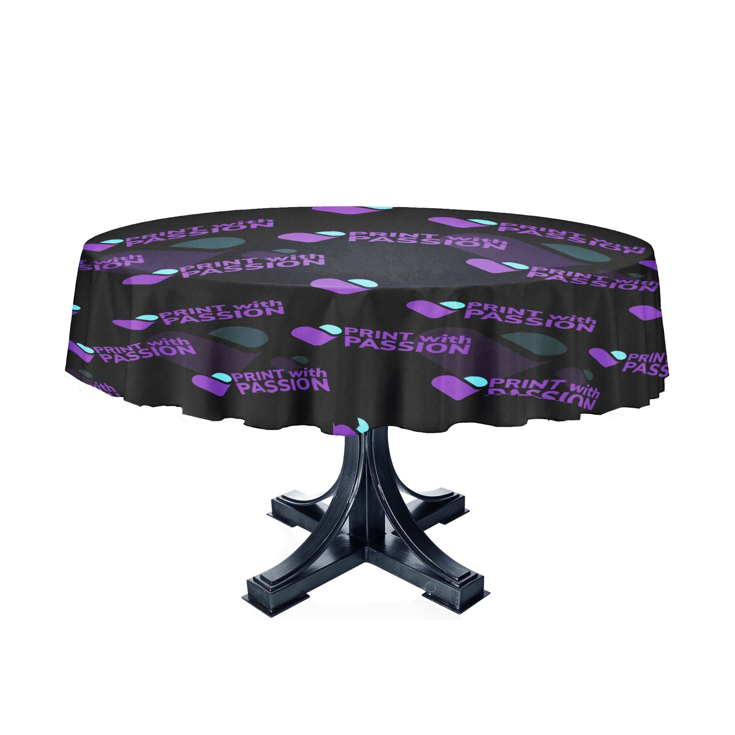 Custom Corporate Branding - Round Tablecloth