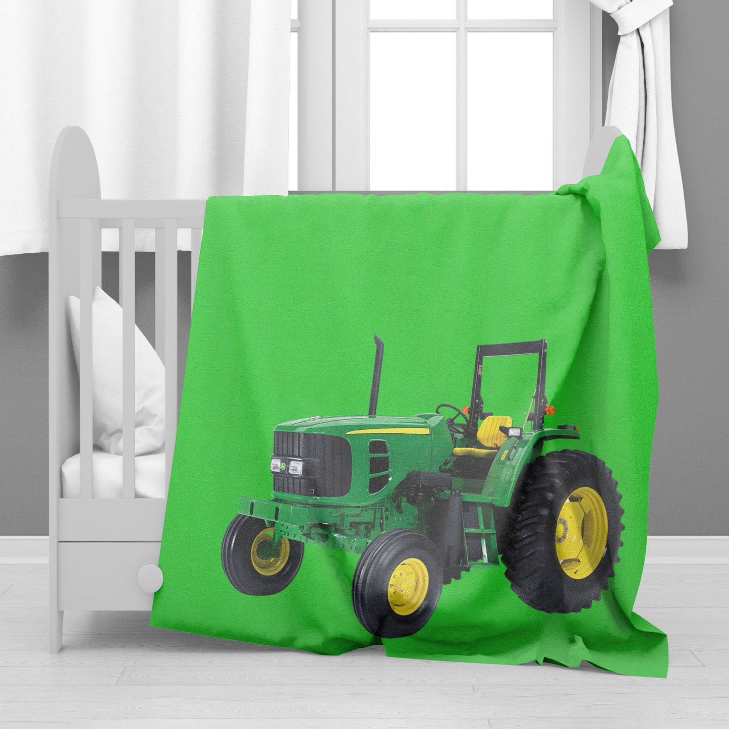 Tractor Minky Blanket